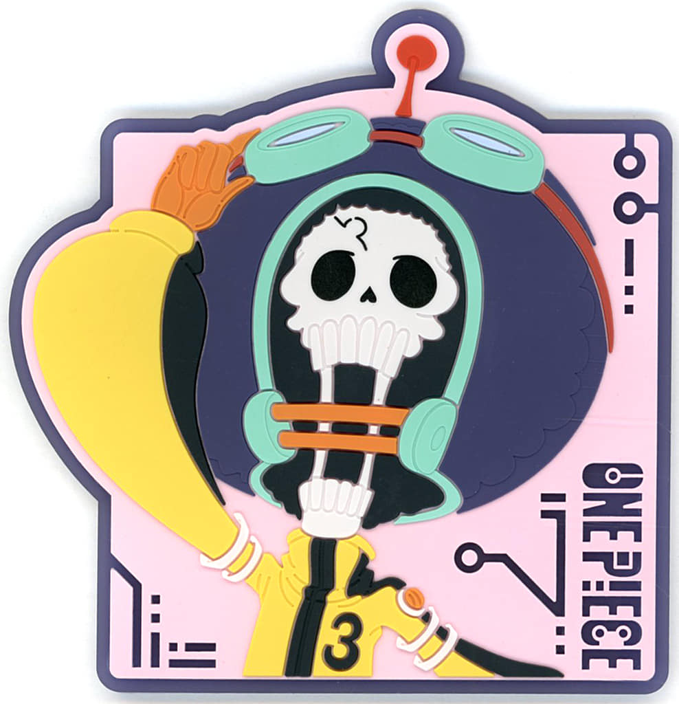 Brook Rubber Coaster - One Piece: Egghead Arc Ichiban Kuji Prize J, BANDAI SPIRITS