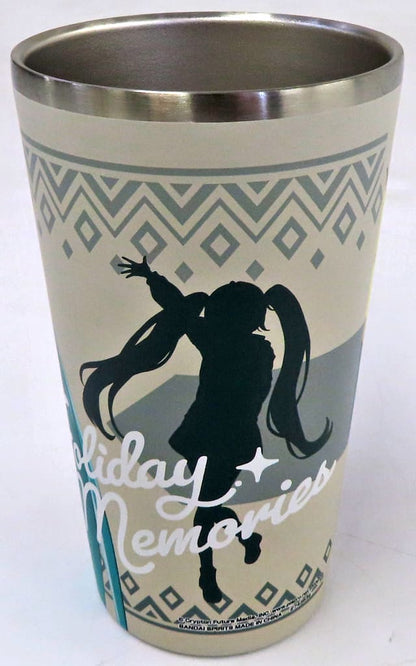 Hatsune Miku Full-Color Stainless Tumbler - Holiday Memories C (Tall 14cm) Banpresto Amusement Prize