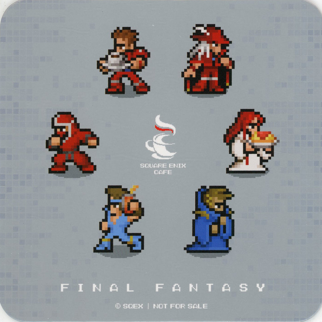 Final Fantasy Pixel Remaster × Square Enix Cafe Original Coaster