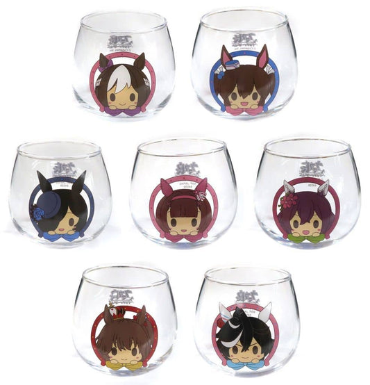 Umamusume Pretty Derby Ichiban Kuji 10th F Prize "Chokon to Glass" 7-Piece Set — BANDAI SPIRITS — Approx. 8cm