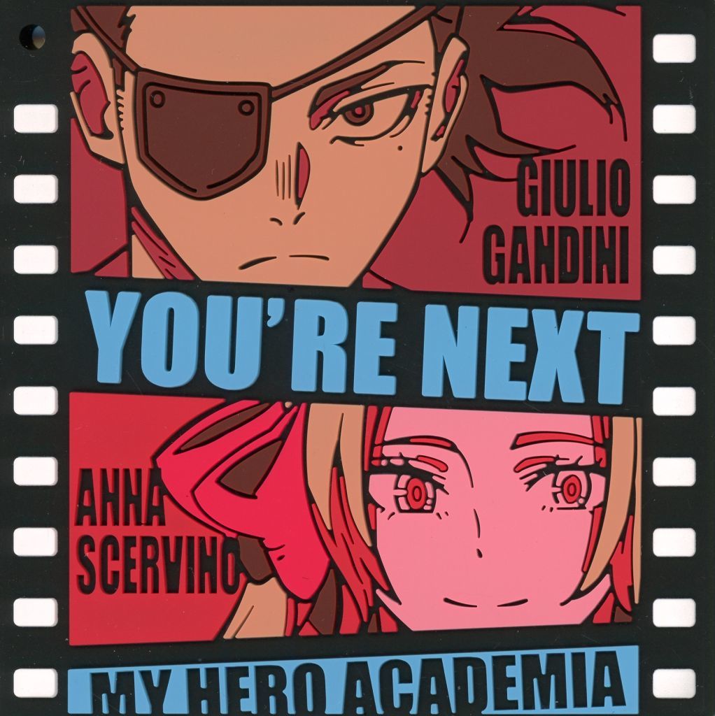 Giulio Gandini & Anna Scervino Rubber Coaster - My Hero Academia: You're Next G Prize, BANDAI SPIRITS, Length Approx. 8 cm