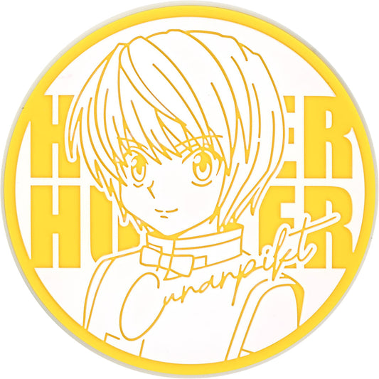 Kurapika HUNTER×HUNTER Big Rubber Coaster by Bandai, Approx. 9 cm