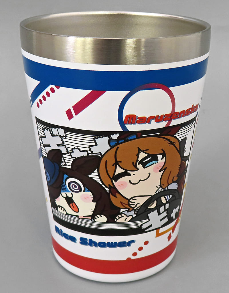 Maruzensky & Rice Shower / Gold Ship & Mejiro McQueen Stainless Multi Tumbler — Okawa Bukubu World Collaboration (Approx. 12cm) Banpresto