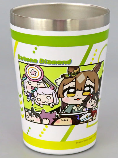 Hishi Akebono & Biko Pegasus / Satono Diamond Stainless Multi Tumbler - Okawa Bukubu World Collaboration (Banpresto) 12cm - Pre-owned
