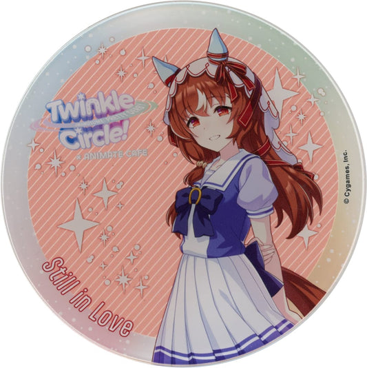 Still in Love Trading Acrylic Coaster - Umamusume Pretty Derby Twinkle Circle! animatecafe (INTEX Osaka Cafe Paid Bonus) Cygames (Approx. 9cm, Pre-owned)