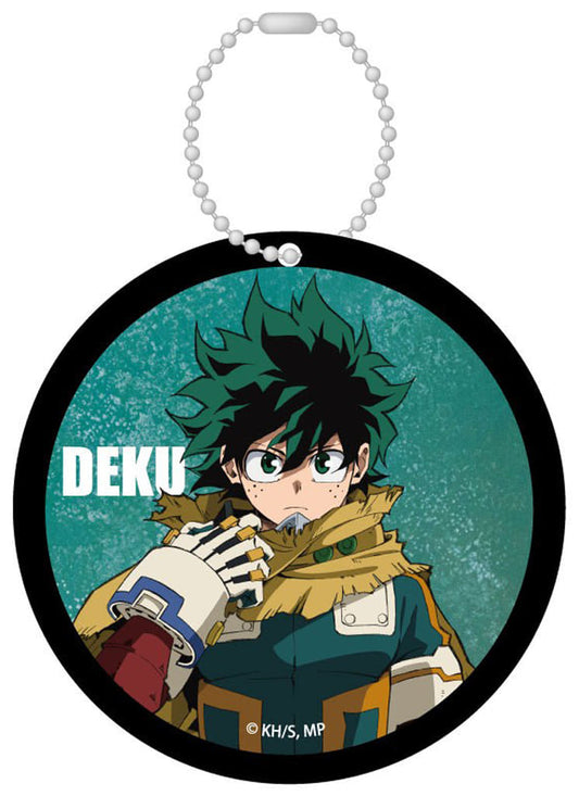 Izuku Midoriya Rubber Coaster from My Hero Academia, Approx. 95 x 4 mm Character Design with Ball Chain by PML