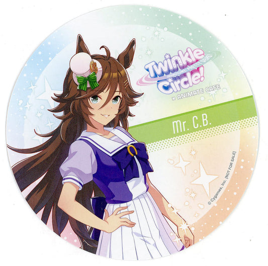 Mr. C.B. Random Coaster - Umamusume Pretty Derby Twinkle Circle! animate cafe in Makuhari Messe Promo (Approx. 90mm, Pre-owned, Animate)