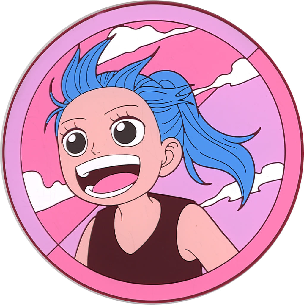 Nefertari Vivi Rubber Coaster from ONE PIECE The Greatest Battle G Prize by BANDAI SPIRITS, Approx. 10 cm