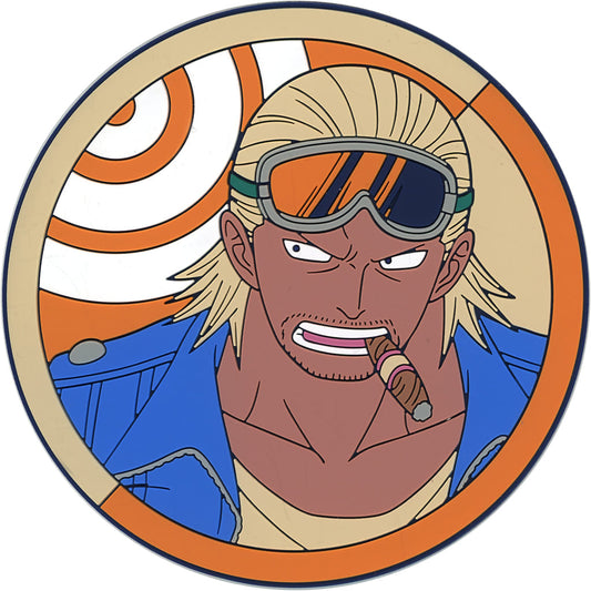 Paulie Rubber Coaster from One Piece The Greatest Battle Ichiban Kuji G Prize, BANDAI SPIRITS, 10 cm
