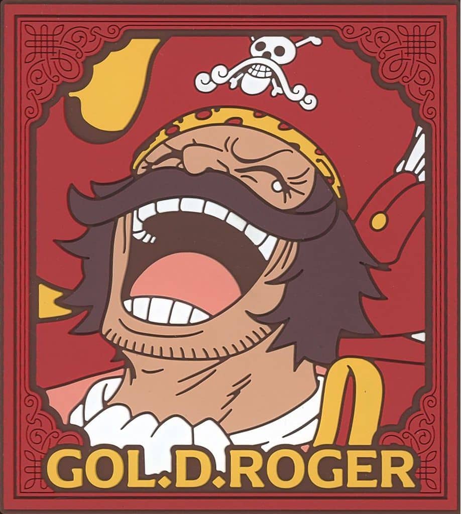 Gol D. Roger Rubber Coaster and Rubber Tie from ONE PIECE Ichiban Kuji Roger Pirates: Legendary Pirates J Prize by BANDAI SPIRITS
