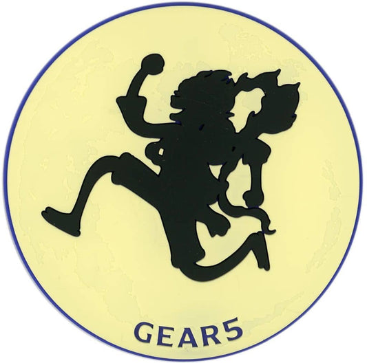 Monkey D. Luffy Gear 5 Silhouette Rubber Coaster from One Piece Takumi no Keifu Hakkyoku I Prize by BANDAI SPIRITS