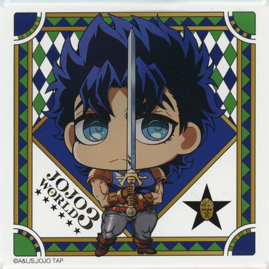 Jonathan Joestar Acrylic Coaster - JoJo's Bizarre Adventure JOJO WORLD 3 Promo (Approx. 90 x 90 mm) - Bandai Namco Amusement