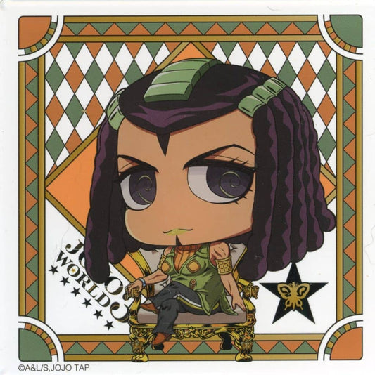 Ermes Costello Acrylic Coaster - JoJo's Bizarre Adventure JOJO WORLD 3 Promo (Approx. 90 x 90 mm, Bandai Namco Amusement)