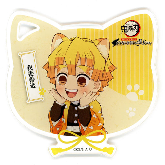 Zenitsu Agatsuma Acrylic Coaster - Demon Slayer: Kimetsu no Yaiba × Namja Town Promo Drink Bonus (Approx. 90 x 90 mm)