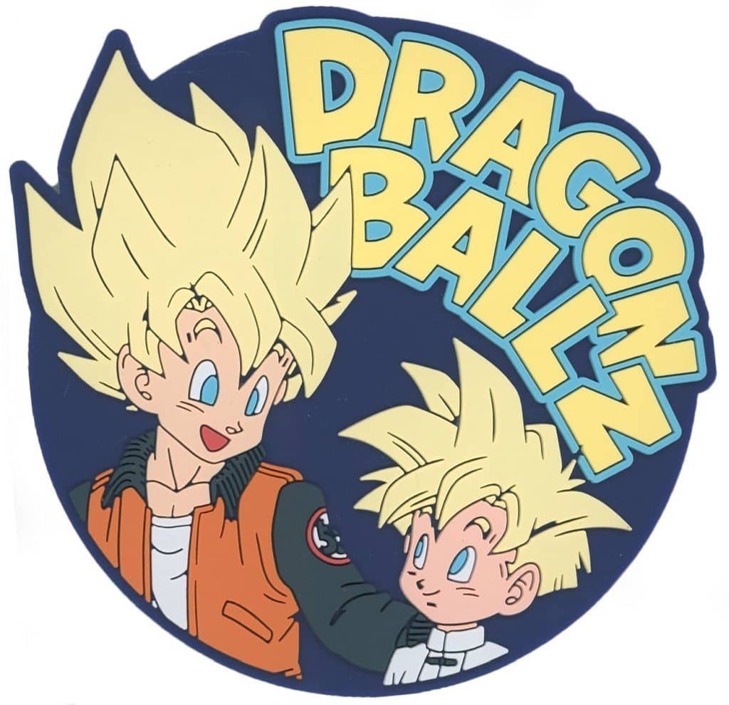 Son Goku & Son Gohan Dragon Ball Rubber Collection Coaster - Ichiban Kuji VS Omnibus CROSS F Prize, Approx. 9 cm, BANDAI SPIRITS