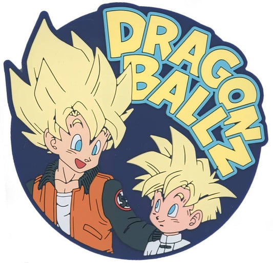 Son Goku & Son Gohan Dragon Ball Rubber Collection Coaster - Ichiban Kuji VS Omnibus CROSS F Prize, Approx. 9 cm, BANDAI SPIRITS