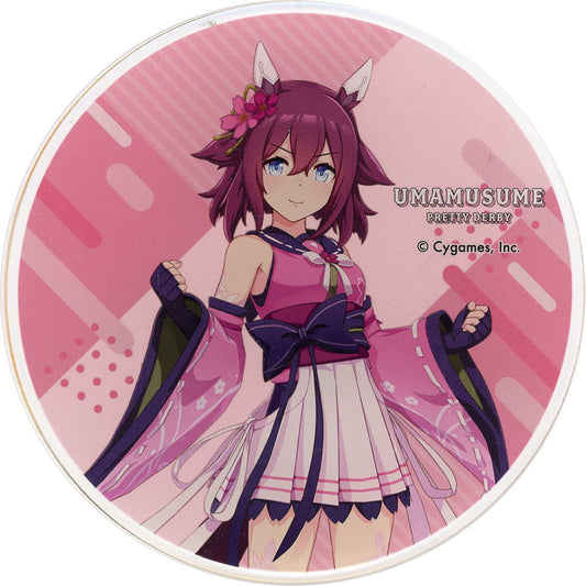 Sakura Chiyono O Acrylic Coaster - Umamusume: Cinderella Gray x Kasamatsu Racecourse Collab 2025 Animate Cafe In Kasamatsu (Menu Purchase Bonus) - Animate