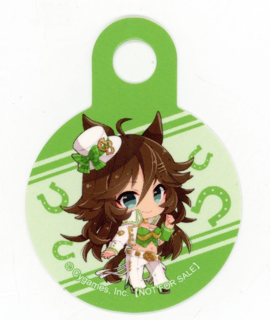 Mr. C.B. Straw Tag - Umamusume Pretty Derby POP UP STORE in TOIVO Vol.4 Drink Order Bonus (Approx. 4×5.5 cm, Pre-owned)