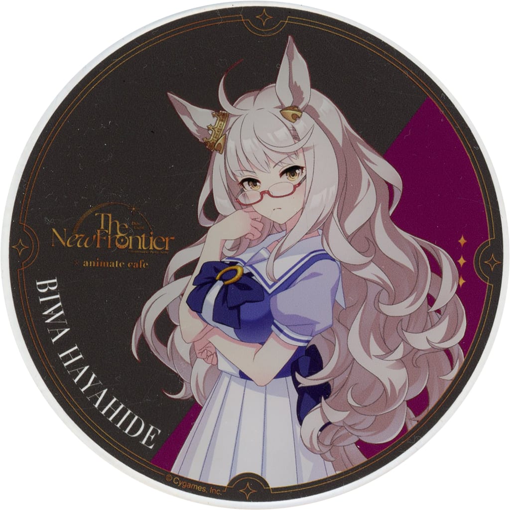 Biwa Hayahide Acrylic Coaster (B Group) — Umamusume Pretty Derby 6th EVENT The New Frontier × animate cafe Paid Bonus (Animate) 90mm