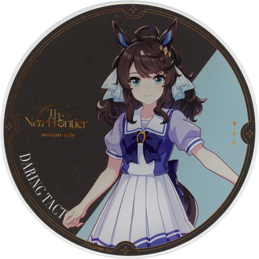 Daring Tact Acrylic Coaster B Group — Umamusume Pretty Derby 6th EVENT The New Frontier × Animate Cafe Branch Paid Bonus (Animate, 90×90mm)