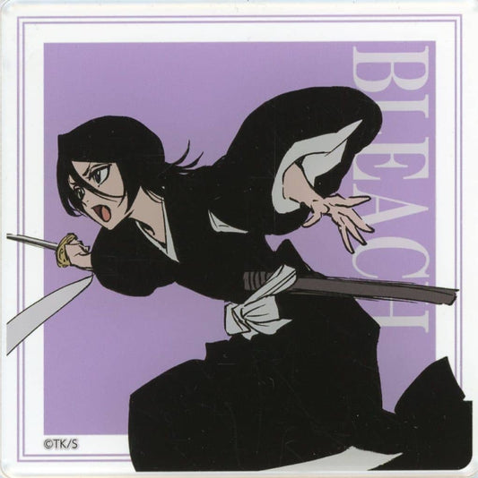 Rukia Kuchiki Acrylic Coaster - THE LOCUS OF BRAVE ver. (BLEACH WORLD) - Bandai Namco Experience Soft Drink Bonus