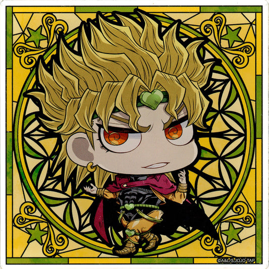 DIO Acrylic Coaster - THE★JOJO WORLD Drink Menu Bonus (Approx. 90 mm) - Bandai Namco Experience