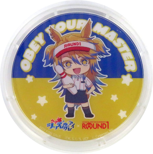 Obey Your Master Acrylic Coaster - Umamusume: Cinderella Gray × ROUND1 Collaboration (Late-Run Bonus, Pre-owned) — Chugai Kogyo