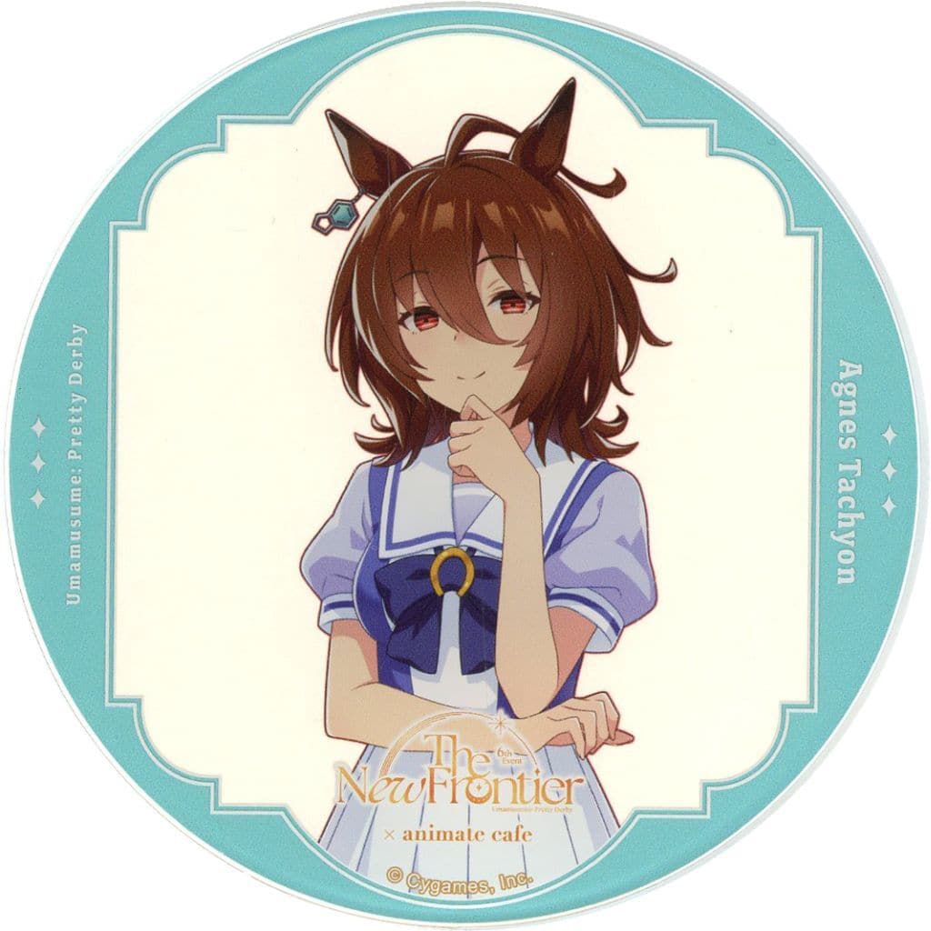 Agnes Tachyon Trading Acrylic Coaster (A Group) - Umamusume Pretty Derby 6th EVENT The New Frontier Autumn Performance × Animate Cafe - 90mm