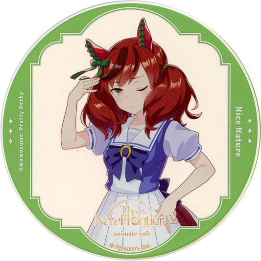 Nice Nature Trading Acrylic Coaster - Umamusume Pretty Derby 6th EVENT The New Frontier Autumn Performance × animatecafe B Group - 90mm (Animate, Used)