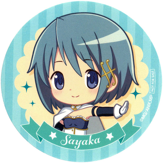 Sayaka Miki Paper Coaster - Puella Magi Madoka Magica Cafe Menu Order Bonus (Approx. 90 mm)