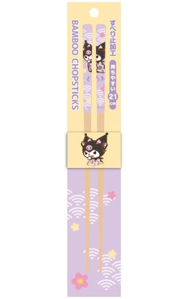 Kuromi Princess Sanrio Shogun Series Bamboo Chopsticks