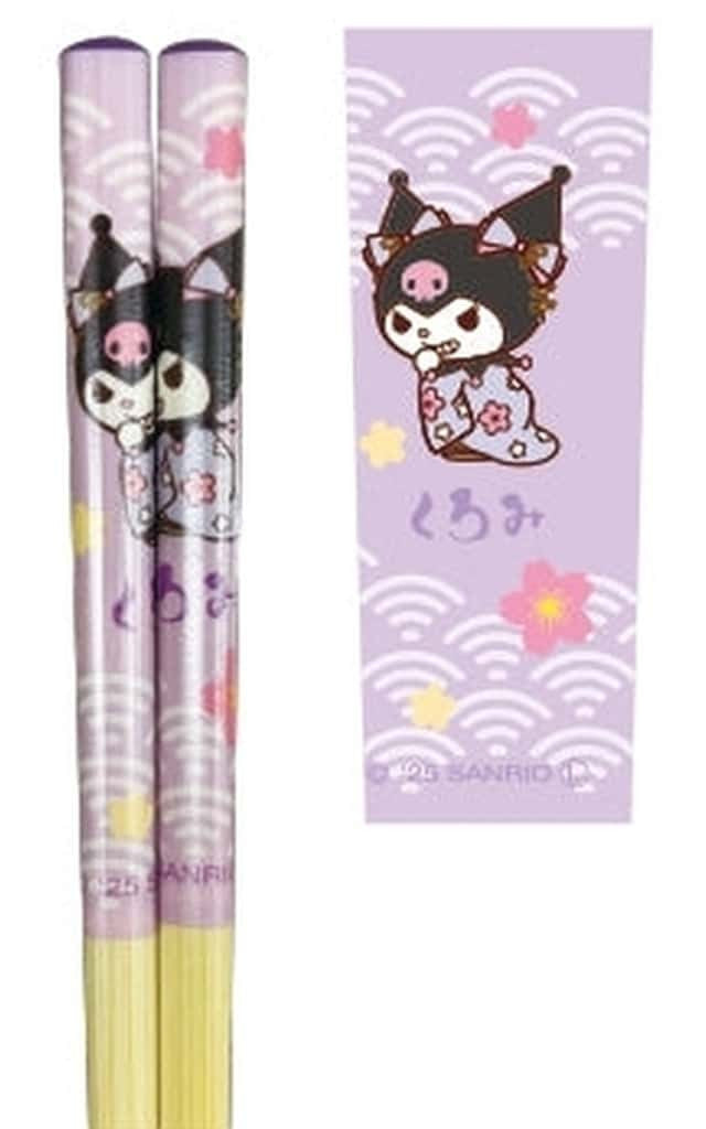 Kuromi Princess Sanrio Shogun Series Bamboo Chopsticks