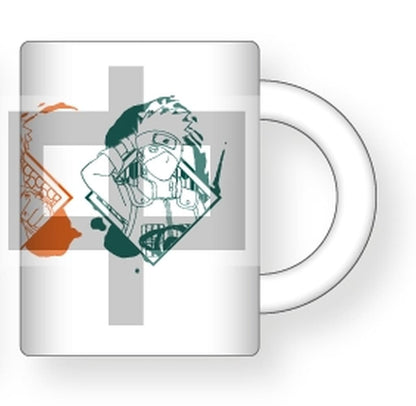 Naruto Shippuden Logo Frosted Glass Tumbler, 350 ml, Used, Culture Entertainment
