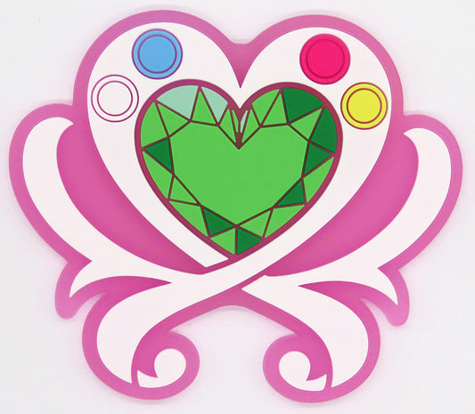 HeartCatch PreCure! Rubber Coaster (G Prize) - Ichiban Kuji PreCure Shining moment - Approx. 8 cm - BANDAI SPIRITS