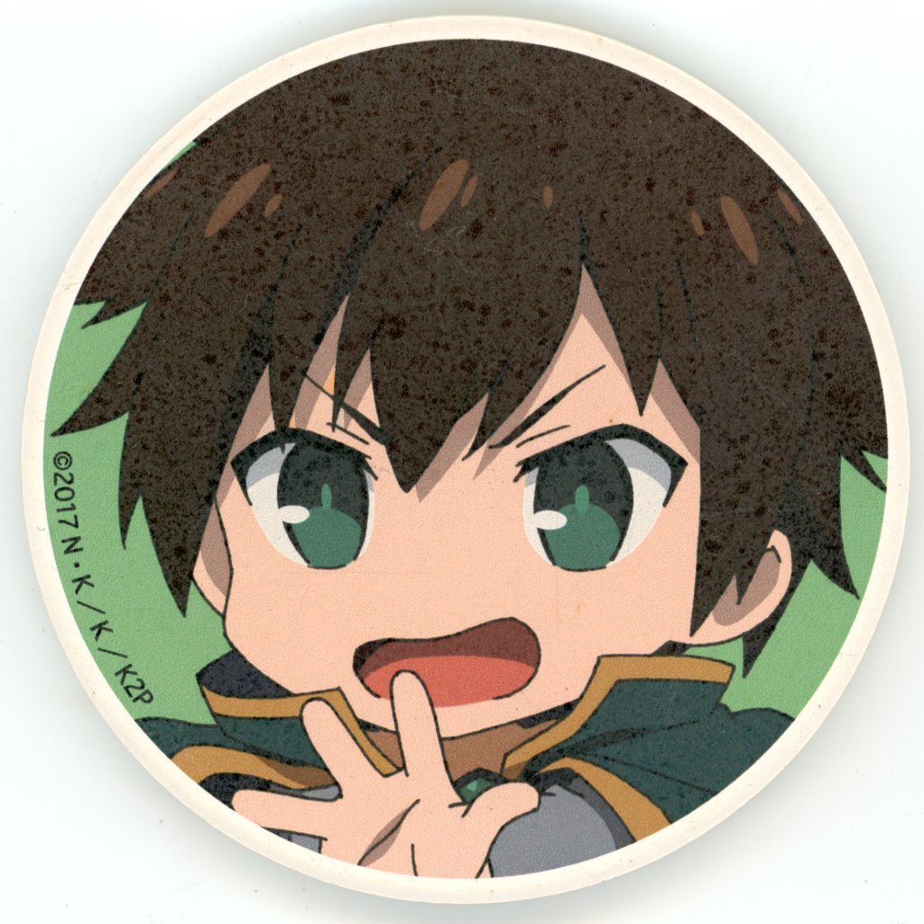 KonoSuba Kazuma (Deformed) Absorbent Coaster