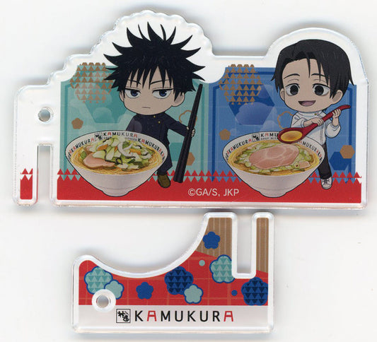 Megumi Fushiguro & Yuta Okkotsu Acrylic Chopstick Rest Stand - Jujutsu Kaisen × Doutonbori Kamukura 2nd (D.N.A.) Approx. 90 x 50 mm