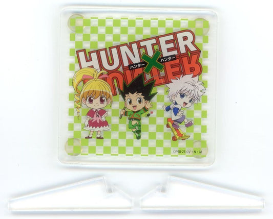 Gon Freecss, Killua Zoldyck & Biscuit Acrylic Coaster with Stand (Square) - HUNTER×HUNTER × Avail - Approx. 8.5 x 8.5 cm
