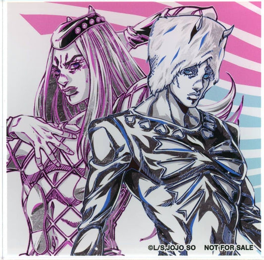 Narciso Anasui & Weather Report Acrylic Coaster - JoJo's Bizarre Adventure: Stone Ocean Ani-Art BLACK LABEL ver.A — AMNIBUS Exclusive Box Preorder Bonus