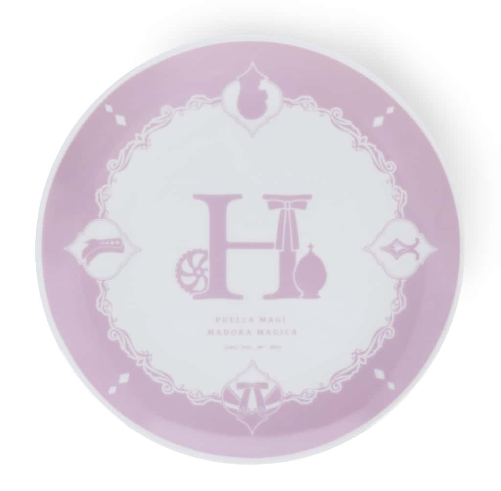 Homura Akemi Initial Motif Snack Plate - Puella Magi Madoka Magica (arma bianca, Height Approx. 19.5 cm)