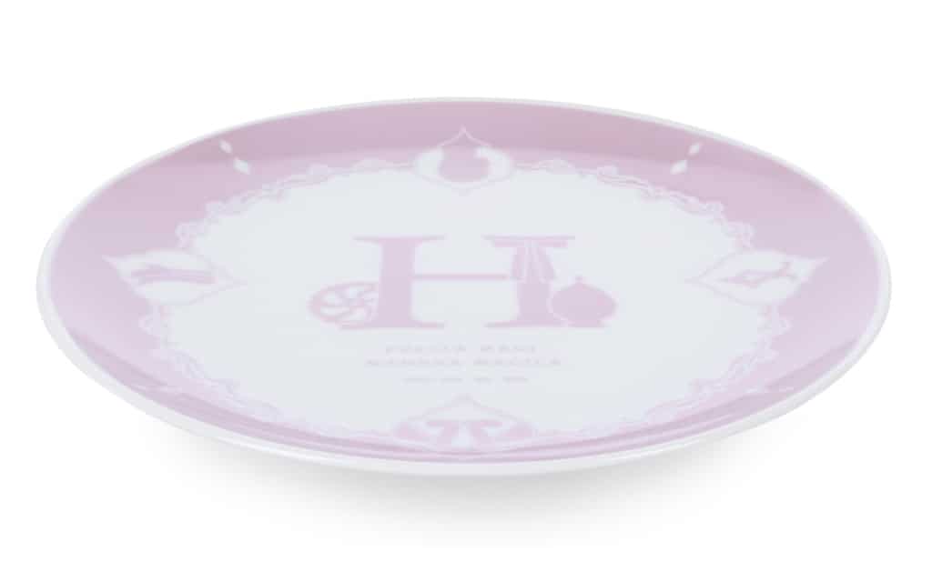 Homura Akemi Initial Motif Snack Plate - Puella Magi Madoka Magica (arma bianca, Height Approx. 19.5 cm)