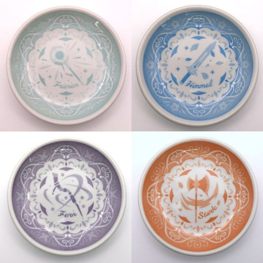 Frieren Anime Ichiban Kuji E Prize Mini Plate Complete Set of 4 - Approx. 9 cm, BANDAI SPIRITS