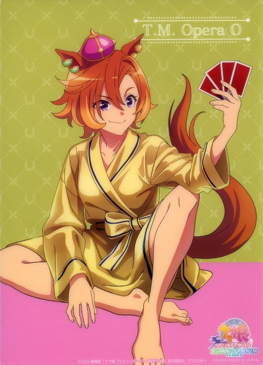 T.M. Opera O A4 Collectible Clear Board - Umamusume Pretty Derby – Beginning of a New Era NAMCO Promotion “Relax time” Bandai Namco Amusement Limited (Used)