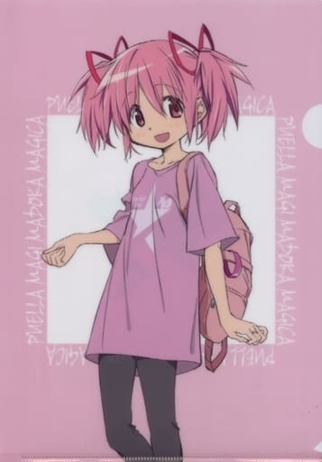Madoka Kaname A4 Clear File - rockin’star × Puella Magi Madoka Magica Promotional Clear Folder (ARMA BIANCA, Pre-owned)