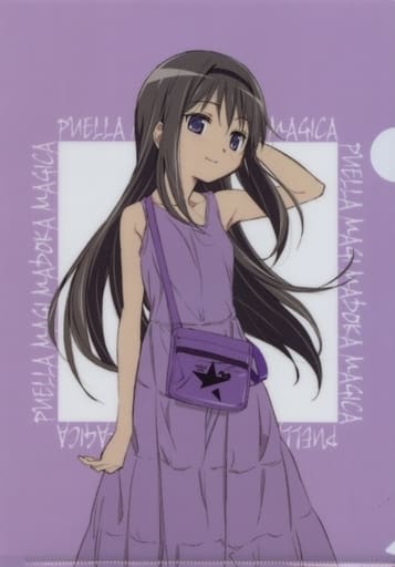 Homura Akemi A4 Clear File - rockin’star × Puella Magi Madoka Magica (Arma Bianca, Pre-owned)
