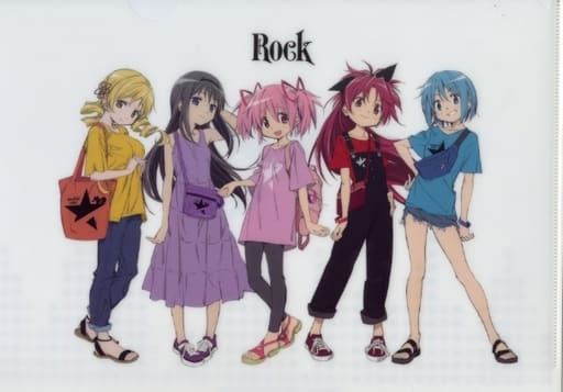 Puella Magi Madoka Magica A4 Clear File - rockin’star x Puella Magi Madoka Magica Illustration (ARMA BIANCA) - Pre-owned
