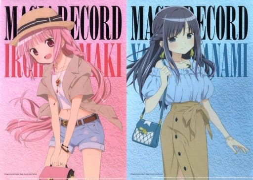 Iroha Tamaki & Yachiyo Nanami A4 Clear File Set - Puella Magi Madoka Magica - Movic - A4 Size - pre-owned