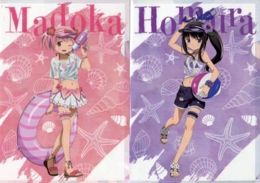 Madoka & Homura A4 Clear File Set - Puella Magi Madoka Magica × Don Quijote Collaboration