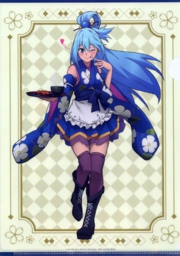 Aqua A4 Clear File KonoSuba POP UP SHOP 2022