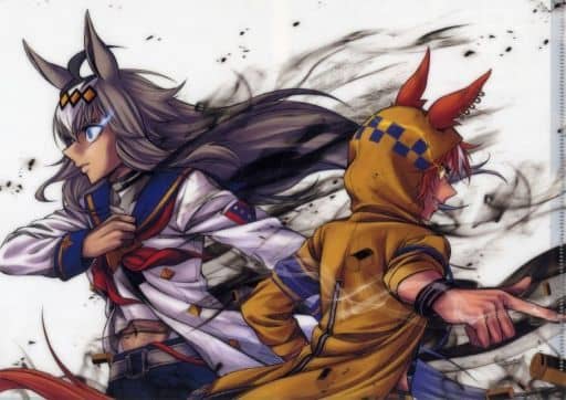 Oguri Cap & Dicta Striker Clear File - Umamusume: Cinderella Gray Vol.11 Melonbooks Purchase Bonus (A4 Compatible, Pre-owned)