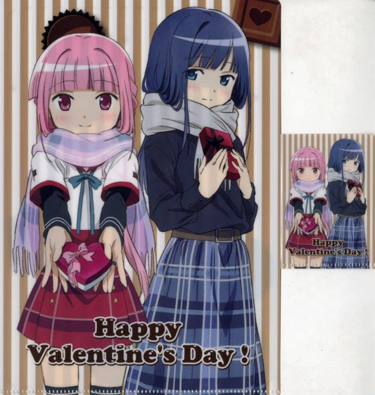 Iroha Tamaki & Yachiyo Nanami A4 Clear File - Puella Magi Madoka Magica × Kirin Valentine Campaign Promo (A4, Pre-owned)